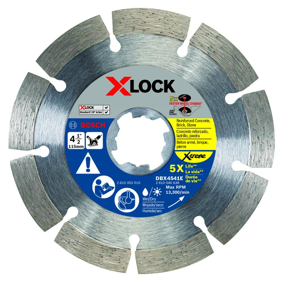 4-1/2 In. X-LOCK Diamond Blade<span class=' ItemWarning' style='display:block;'>Item is usually in stock, but we&#39;ll be in touch if there&#39;s a problem<br /></span>