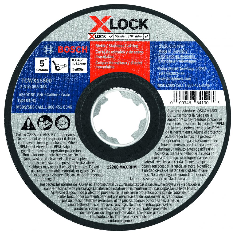 5 In. X-LOCK Abrasive Wheel<span class=' ItemWarning' style='display:block;'>Item is usually in stock, but we&#39;ll be in touch if there&#39;s a problem<br /></span>