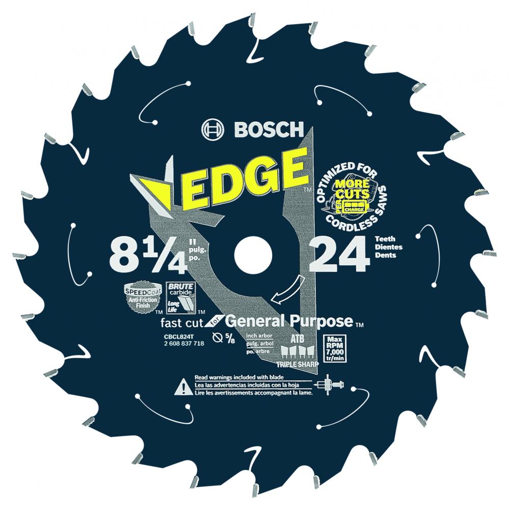 8-1/4&#34; 24 Tooth Edge Cordless Circular Saw Blade for General Purpose<span class='Notice ItemWarning' style='display:block;'>Item has been discontinued<br /></span>