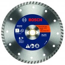 Bosch DB742SD - 7" Standard Turbo Rim Diamond Blade with DKO for Smooth Cuts