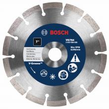 Bosch VG764 - 7 In. Segmented Rim V-Groove Blade