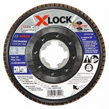 Bosch FDX2945040 - 4-12 In. X-LOCK 40 Grit Flap Disc