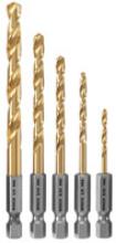 Bosch TI5IM - 5 Pc. Titanium-Coated Drill Bit Set