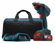 Bosch IDH182WC-102 - 18V EC Brushless 1/4 In. and 1/2 In. Two-In-One Bit/Socket Impact Driver Wireless Charging Kit