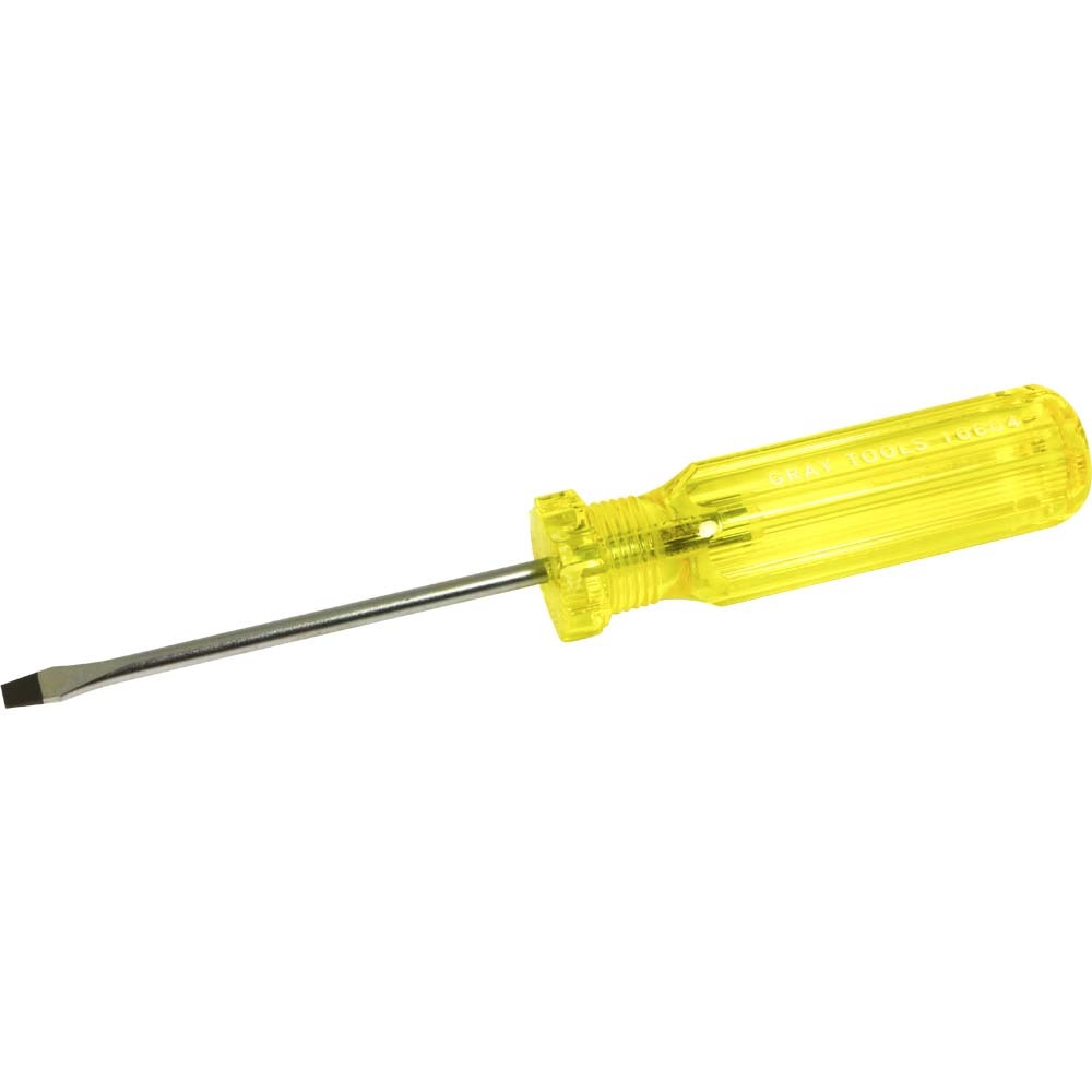 Slotted Cabinet Screwdriver, 4&#34; Blade Length, .028 X 3/16&#34; Tip<span class=' ItemWarning' style='display:block;'>Item is usually in stock, but we&#39;ll be in touch if there&#39;s a problem<br /></span>