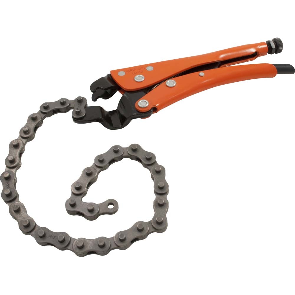 10&#34; Locking Chain Clamp, 6-1/4&#34; Jaw Opening<span class=' ItemWarning' style='display:block;'>Item is usually in stock, but we&#39;ll be in touch if there&#39;s a problem<br /></span>