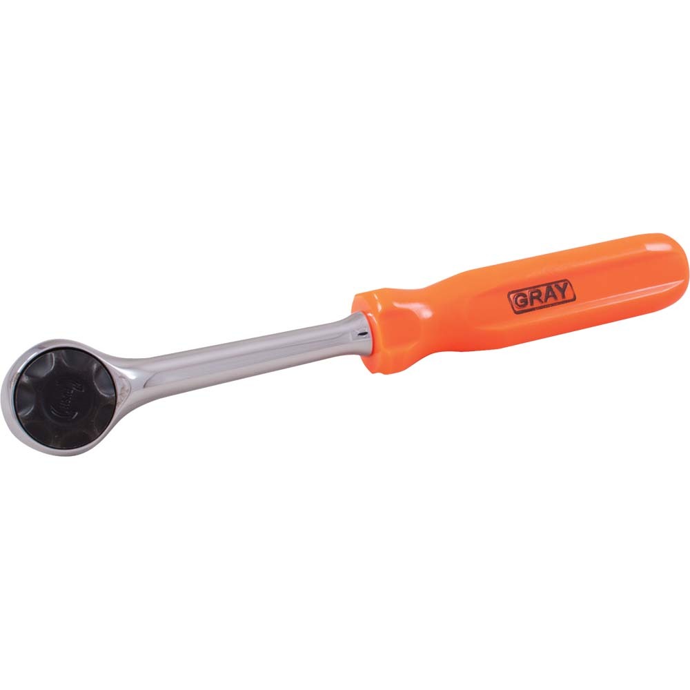 3/8&#34; Drive 72 Tooth Reversible Round Head Ratchet, Screwdriver Handle, 8-3/4&#34; Long<span class=' ItemWarning' style='display:block;'>Item is usually in stock, but we&#39;ll be in touch if there&#39;s a problem<br /></span>