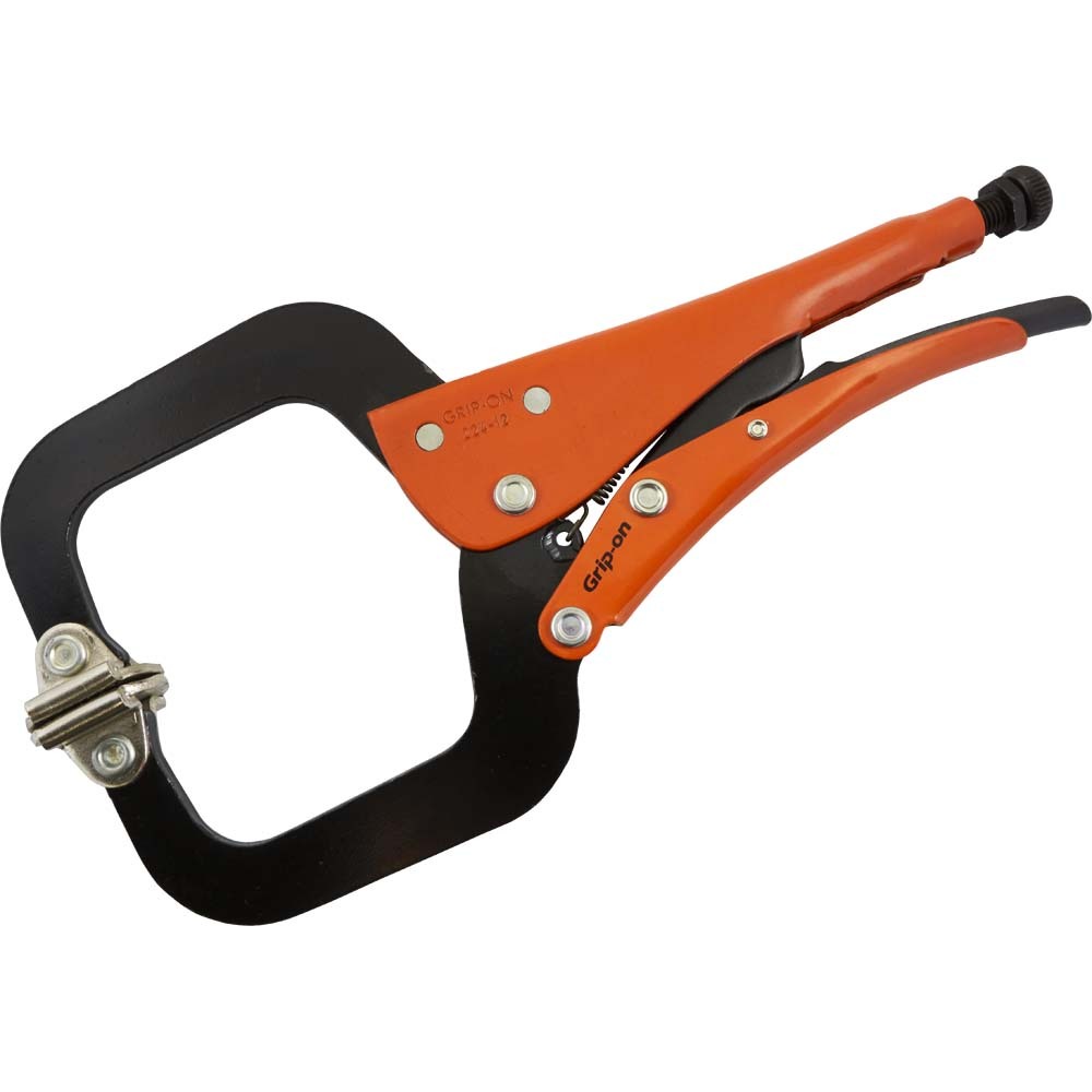 12&#34; Locking C-clamp Plier, With Swivel Pads, 3-1/8&#34; Jaw Opening<span class=' ItemWarning' style='display:block;'>Item is usually in stock, but we&#39;ll be in touch if there&#39;s a problem<br /></span>