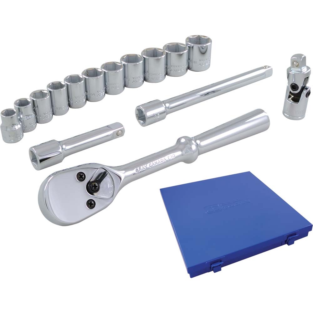 15 Piece 3/8&#34; Drive 6 Point Metric, Standard Chrome Socket & Attachment Set<span class=' ItemWarning' style='display:block;'>Item is usually in stock, but we&#39;ll be in touch if there&#39;s a problem<br /></span>