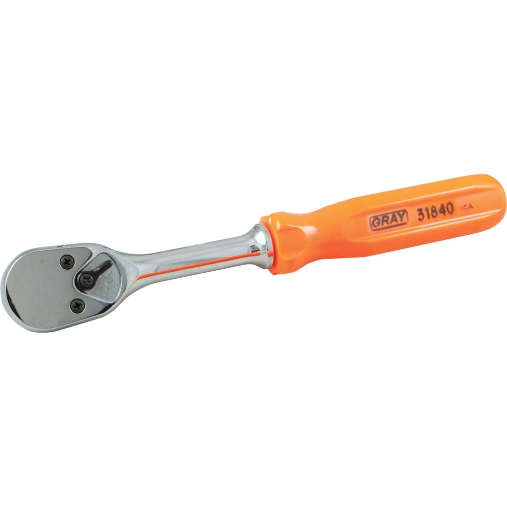 1/2&#34; Drive 20 Tooth Reversible Ratchet, Screwdriver Handle, 10-1/4&#34; Long<span class='Notice ItemWarning' style='display:block;'>Item has been discontinued<br /></span>