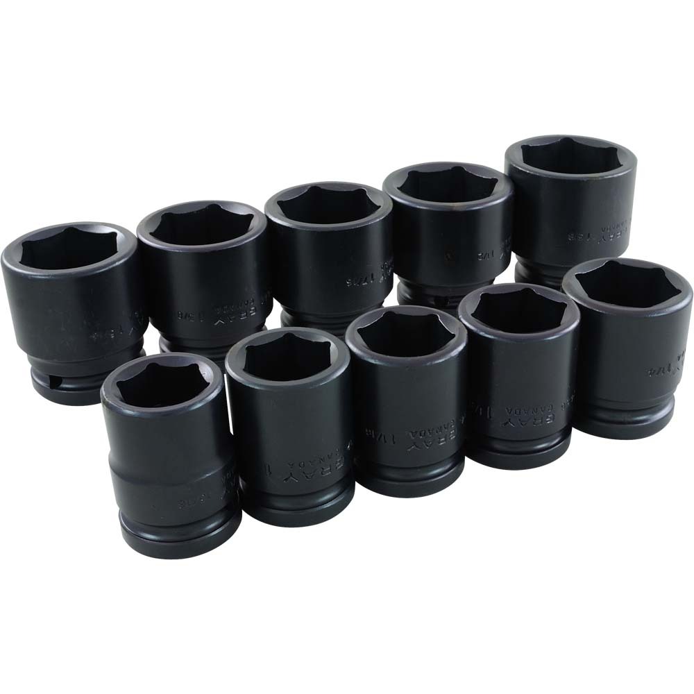 10 Piece 3/4&#34; Drive, 6 Point SAE Standard, Impact Socket Set, 15/16&#34; - 1-5/8&#34;<span class=' ItemWarning' style='display:block;'>Item is usually in stock, but we&#39;ll be in touch if there&#39;s a problem<br /></span>