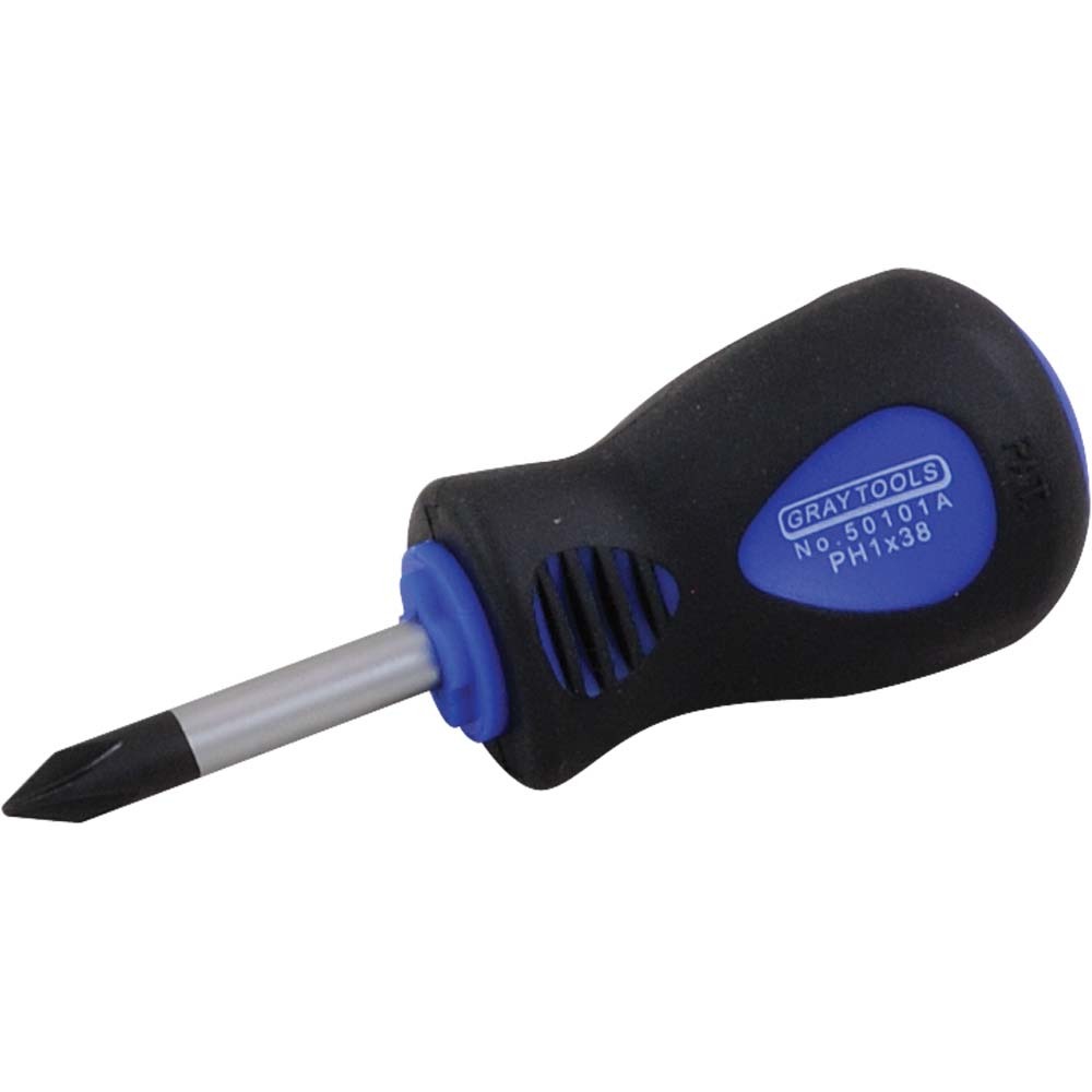 #1 Phillips Stubby Screwdriver, 3/16&#34; Shank, 1-1/2&#34; Blade Length<span class=' ItemWarning' style='display:block;'>Item is usually in stock, but we&#39;ll be in touch if there&#39;s a problem<br /></span>