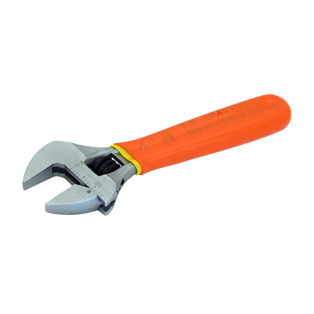 4&#34; Heavy Duty Adjustable Wrench, 1000V Insulated<span class=' ItemWarning' style='display:block;'>Item is usually in stock, but we&#39;ll be in touch if there&#39;s a problem<br /></span>