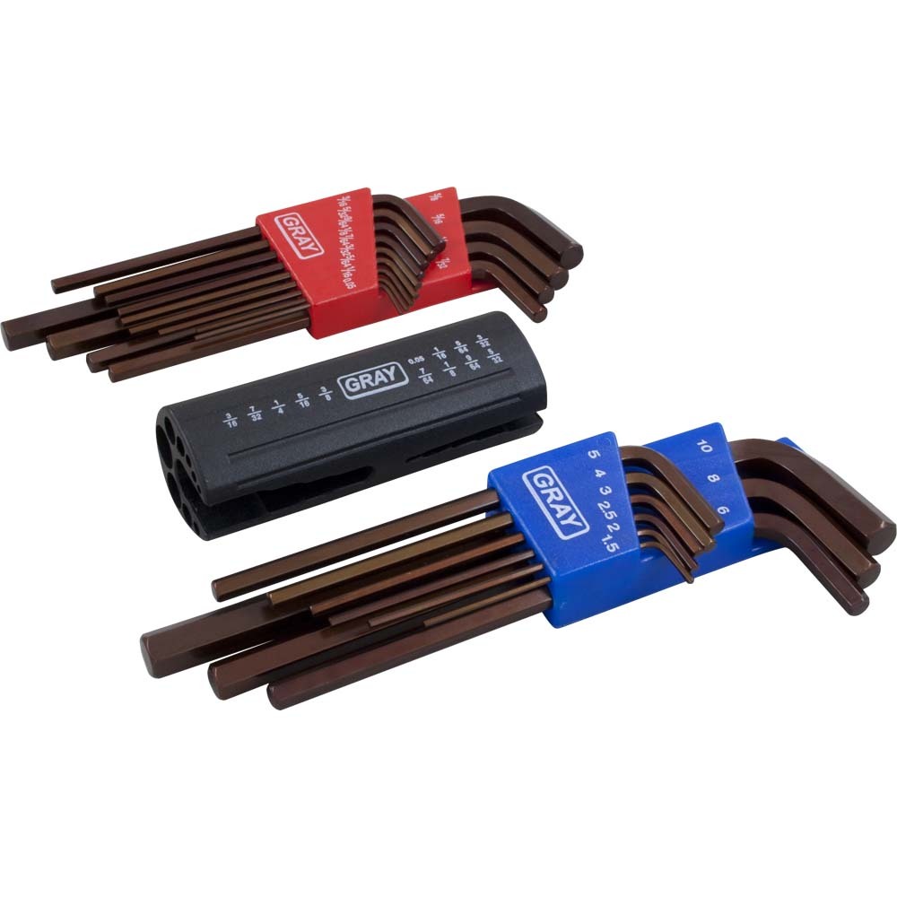 22 Piece SAE & Metric, Long Arm S2 Hex Key Set<span class=' ItemWarning' style='display:block;'>Item is usually in stock, but we&#39;ll be in touch if there&#39;s a problem<br /></span>