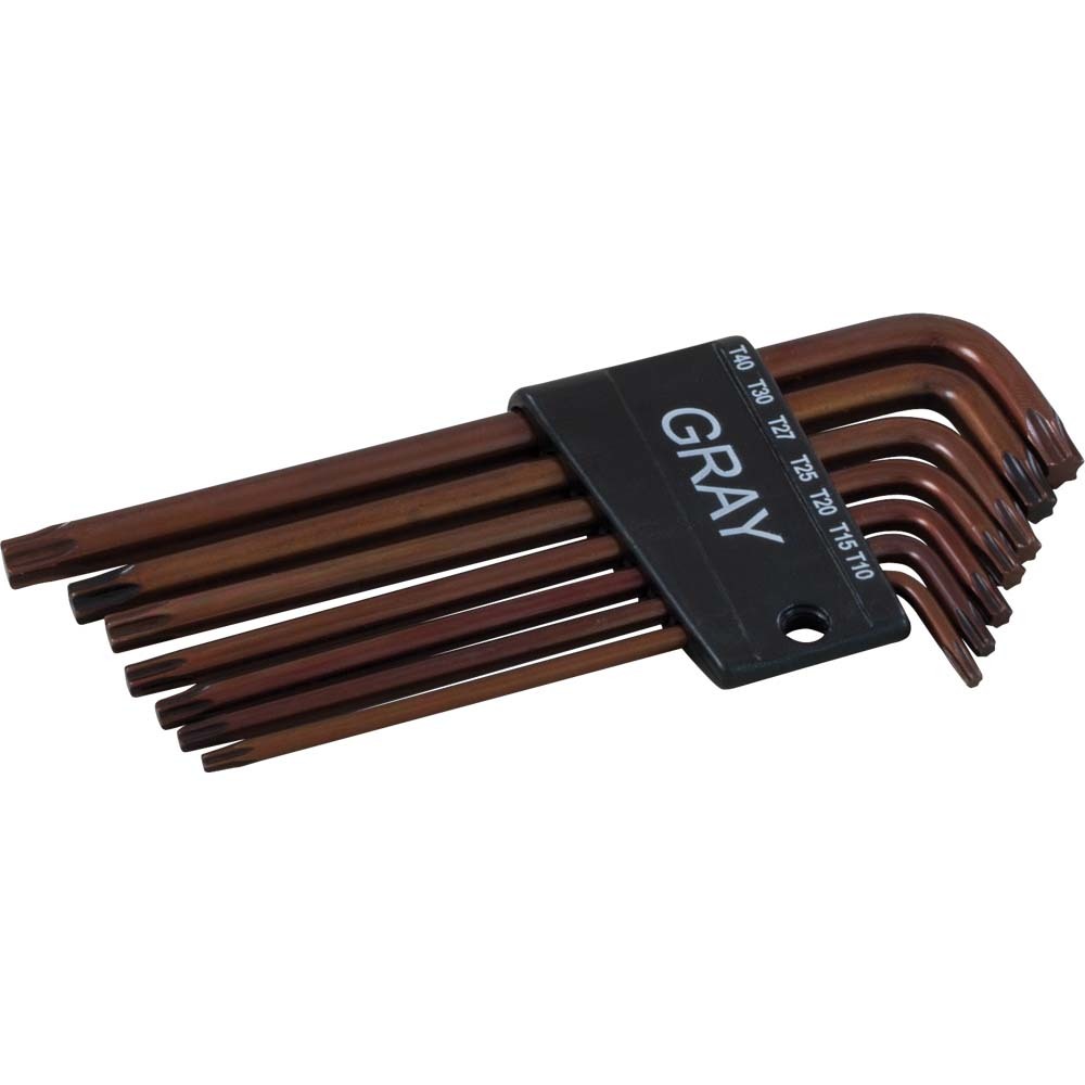 7 Piece Torx, Long Arm S2 Hex Key Set, T10 - T40<span class=' ItemWarning' style='display:block;'>Item is usually in stock, but we&#39;ll be in touch if there&#39;s a problem<br /></span>