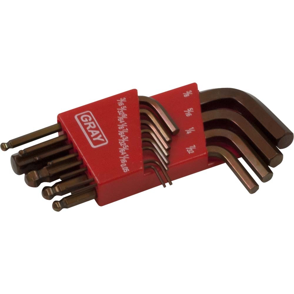 13 Piece SAE, Short Ball End Hex Key Set, .050&#34; - 3/8&#34;<span class=' ItemWarning' style='display:block;'>Item is usually in stock, but we&#39;ll be in touch if there&#39;s a problem<br /></span>