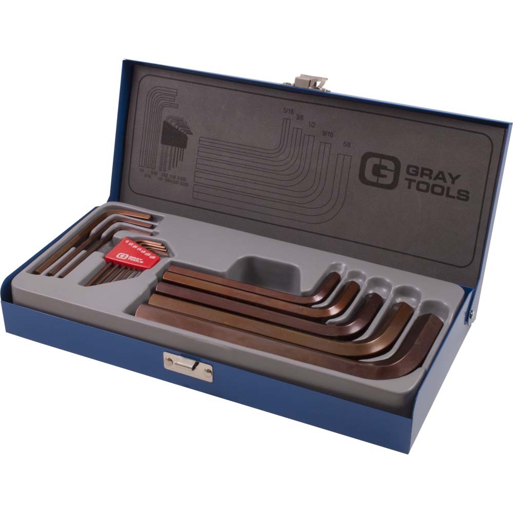 15 Piece SAE, Short Arm S2 Hex Key Set, .028&#34; - 5/8&#34;<span class=' ItemWarning' style='display:block;'>Item is usually in stock, but we&#39;ll be in touch if there&#39;s a problem<br /></span>