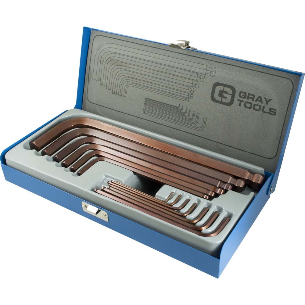 13 Piece SAE, Long Arm Ball S2 Hex Key Set, 1/16&#34; - 5/8&#34;<span class=' ItemWarning' style='display:block;'>Item is usually in stock, but we&#39;ll be in touch if there&#39;s a problem<br /></span>