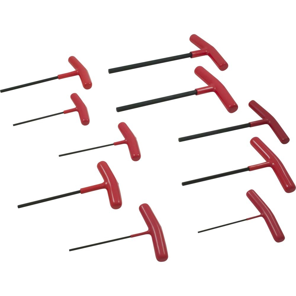 10 Piece SAE, T-handle Hex Key Set, 3/32&#34; - 3/8&#34;<span class=' ItemWarning' style='display:block;'>Item is usually in stock, but we&#39;ll be in touch if there&#39;s a problem<br /></span>