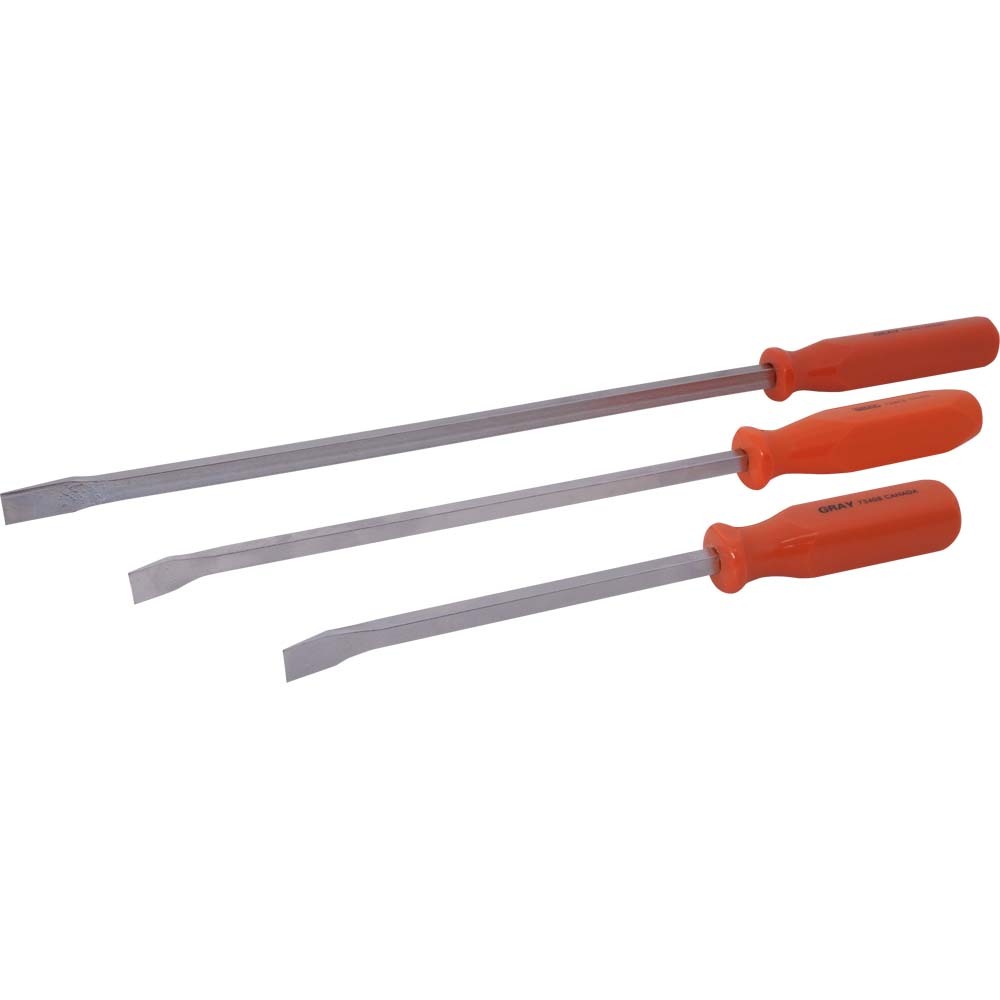 3 Piece Screwdriver Handle Pry Bar Set, Nickel Plated Blades<span class=' ItemWarning' style='display:block;'>Item is usually in stock, but we&#39;ll be in touch if there&#39;s a problem<br /></span>