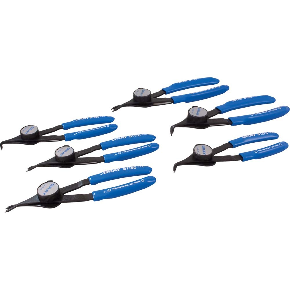 6 Piece Convertible Retaining Ring Plier Set - Includes Plastic Case<span class=' ItemWarning' style='display:block;'>Item is usually in stock, but we&#39;ll be in touch if there&#39;s a problem<br /></span>