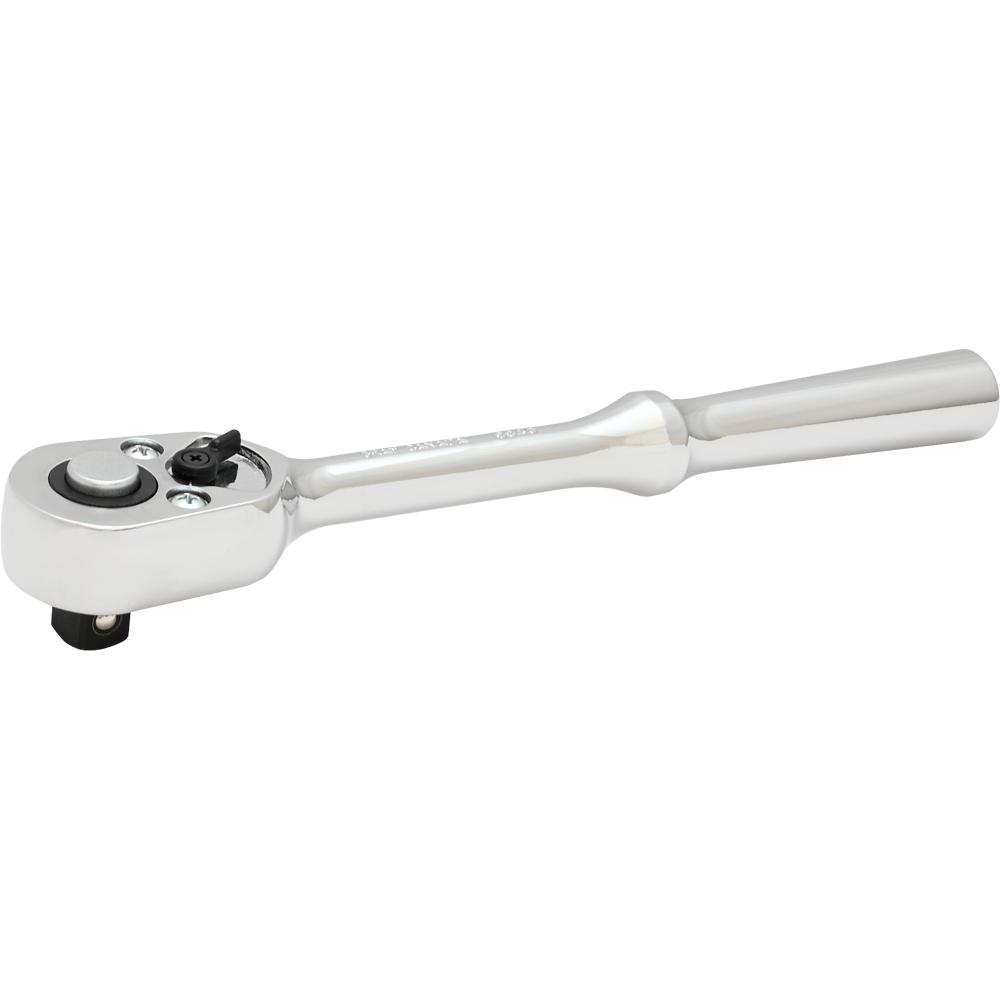 1/2&#34; Drive. 40-Tooth Mirror Chrome Quick Release Ratchet, 10&#34; Long<span class=' ItemWarning' style='display:block;'>Item is usually in stock, but we&#39;ll be in touch if there&#39;s a problem<br /></span>