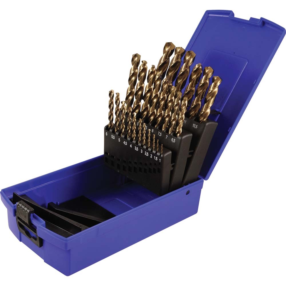 25 Piece Metric Colbalt, High-Speed Steel Drill Bit Set, 1mm - 13mm<span class=' ItemWarning' style='display:block;'>Item is usually in stock, but we&#39;ll be in touch if there&#39;s a problem<br /></span>