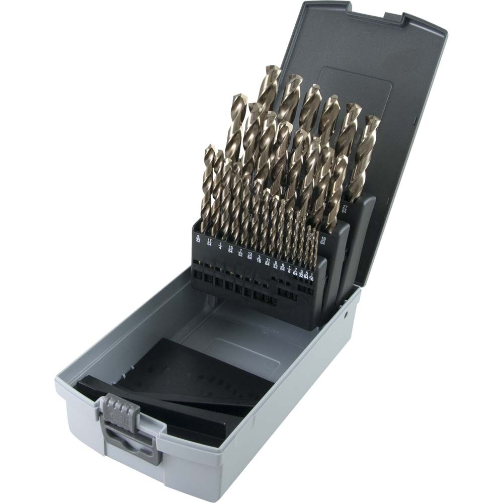 29 Piece SAE Colbalt, High-Speed Steel Drill Bit Set, 1/16&#34; - 1/2&#34;<span class=' ItemWarning' style='display:block;'>Item is usually in stock, but we&#39;ll be in touch if there&#39;s a problem<br /></span>