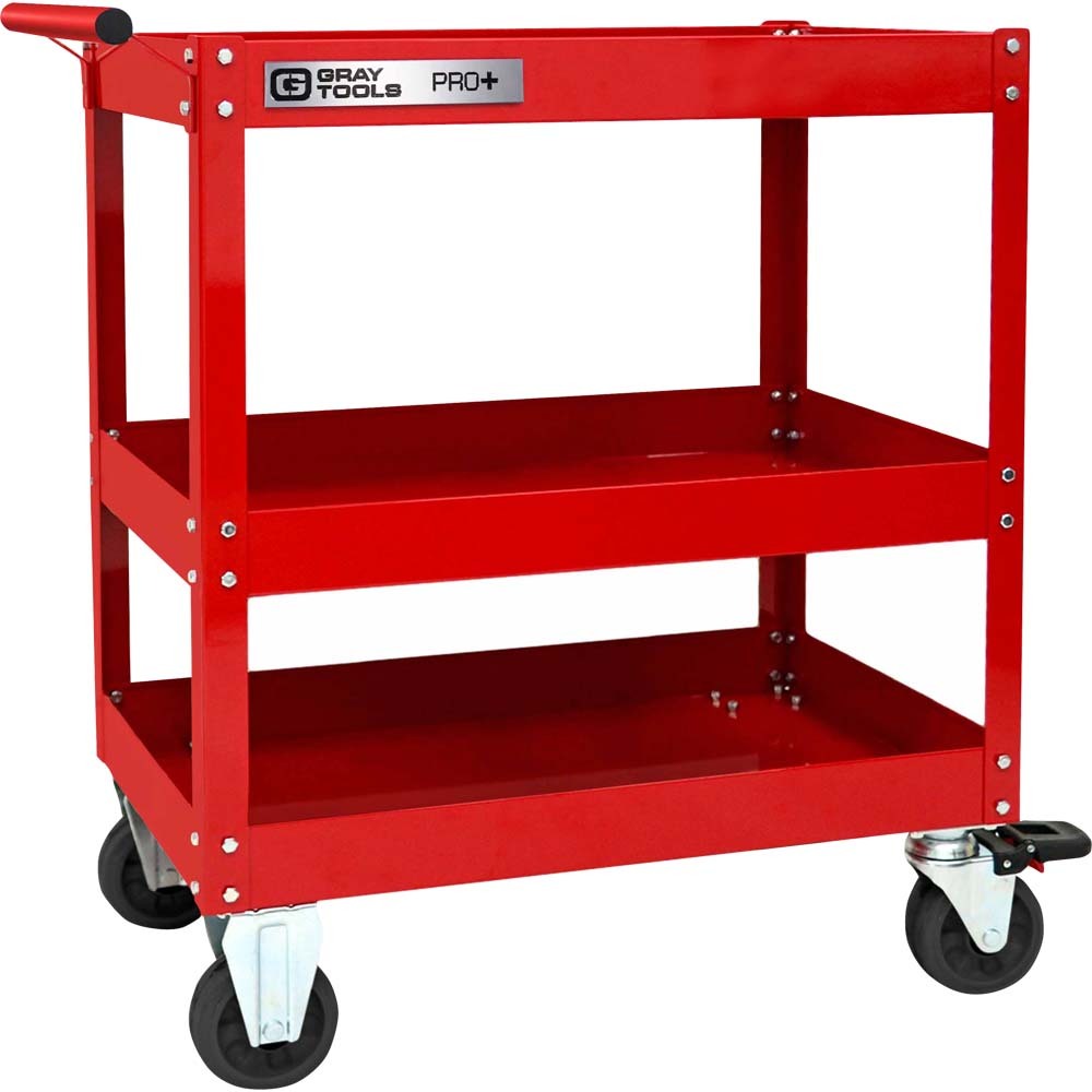 PRO+ Series Utility Cart With 3 Shelves<span class=' ItemWarning' style='display:block;'>Item is usually in stock, but we&#39;ll be in touch if there&#39;s a problem<br /></span>