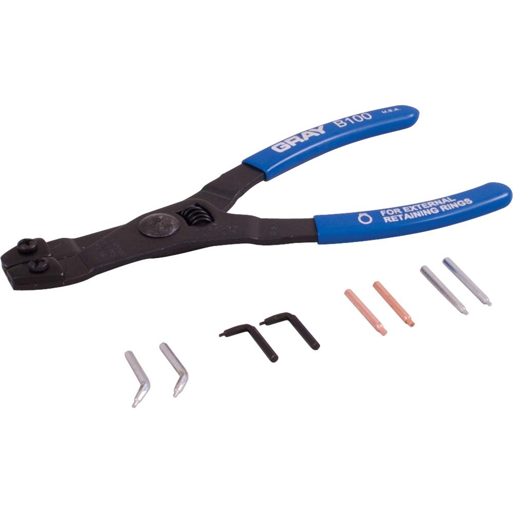 Internal and External Retaining Ring Pliers with Replaceable Tips<span class='Notice ItemWarning' style='display:block;'>Item has been discontinued<br /></span>