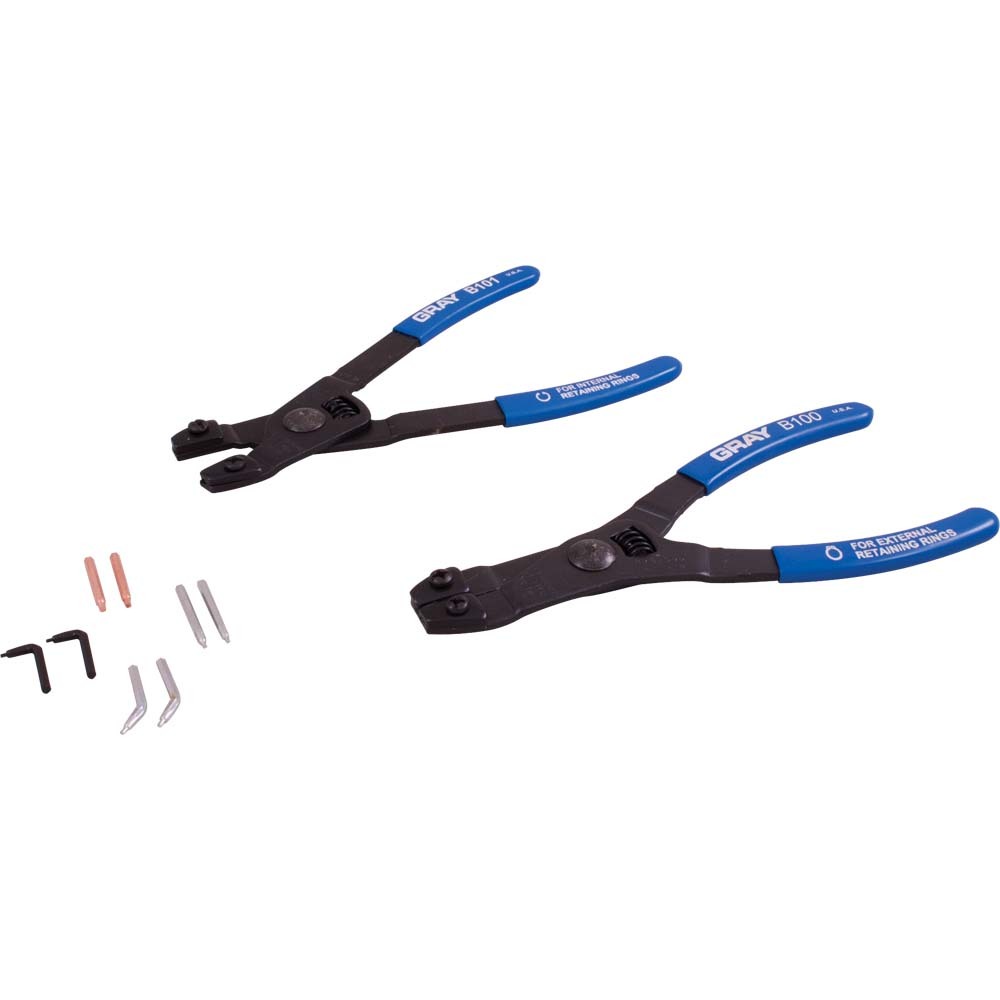 3 Piece Internal and External Retaining Ring Plier Set with Replaceable Tips<span class='Notice ItemWarning' style='display:block;'>Item has been discontinued<br /></span>