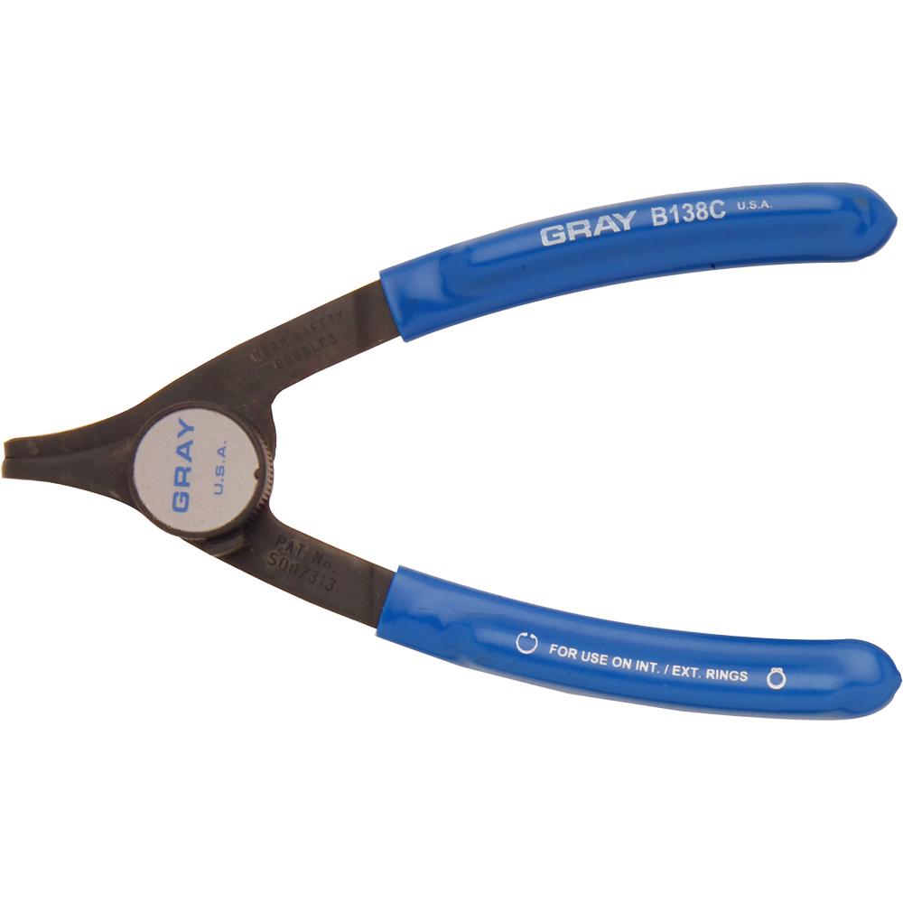 Convertible Retaining Ring Plier, 7&#34; Long, .070&#34; Tip, 90° Tip Angle<span class='Notice ItemWarning' style='display:block;'>Item has been discontinued<br /></span>