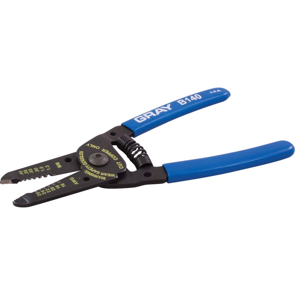 Wire Cutter/stripper, 6&#34; Long, AWG 26, 24, 22, 20, 18 & 16<span class=' ItemWarning' style='display:block;'>Item is usually in stock, but we&#39;ll be in touch if there&#39;s a problem<br /></span>