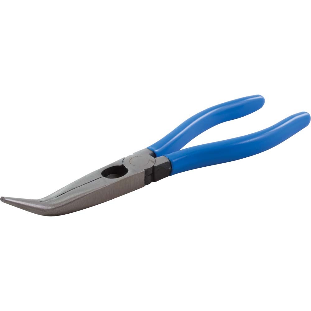 Needle Nose Pliers, 45° Curve With Cutter, 6-1/4&#34; Long, 2&#34; Jaw<span class=' ItemWarning' style='display:block;'>Item is usually in stock, but we&#39;ll be in touch if there&#39;s a problem<br /></span>