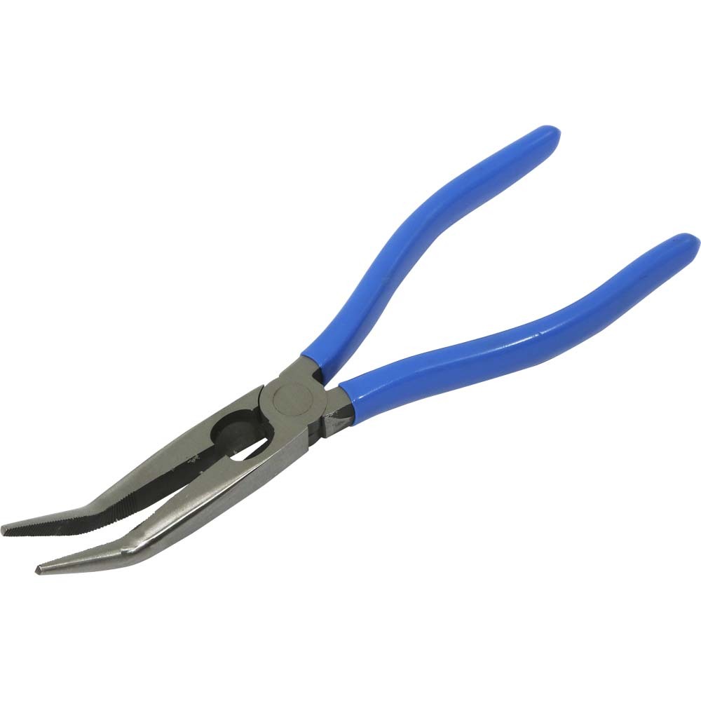 Needle Nose Pliers, 45° Curve With Cutter, 7-7/8&#34; Long, 2-3/4&#34; Jaw<span class=' ItemWarning' style='display:block;'>Item is usually in stock, but we&#39;ll be in touch if there&#39;s a problem<br /></span>