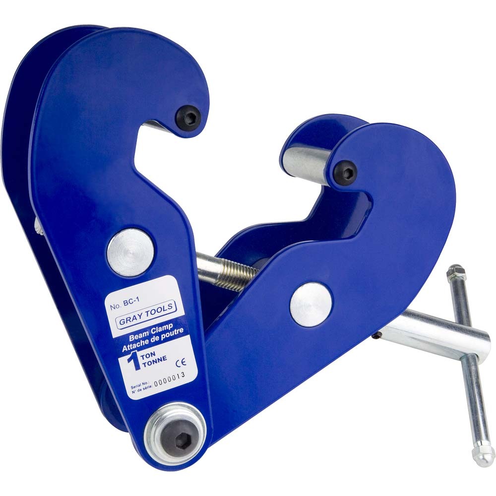 1 Ton Beam Clamp, 2.95&#34; - 8.25&#34; Flange Widths<span class=' ItemWarning' style='display:block;'>Item is usually in stock, but we&#39;ll be in touch if there&#39;s a problem<br /></span>