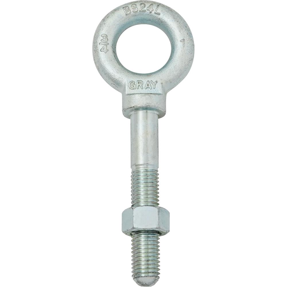 3/4-10 Shoulder Pattern Eye Bolt, 4-1/2&#34; Long Shank<span class=' ItemWarning' style='display:block;'>Item is usually in stock, but we&#39;ll be in touch if there&#39;s a problem<br /></span>