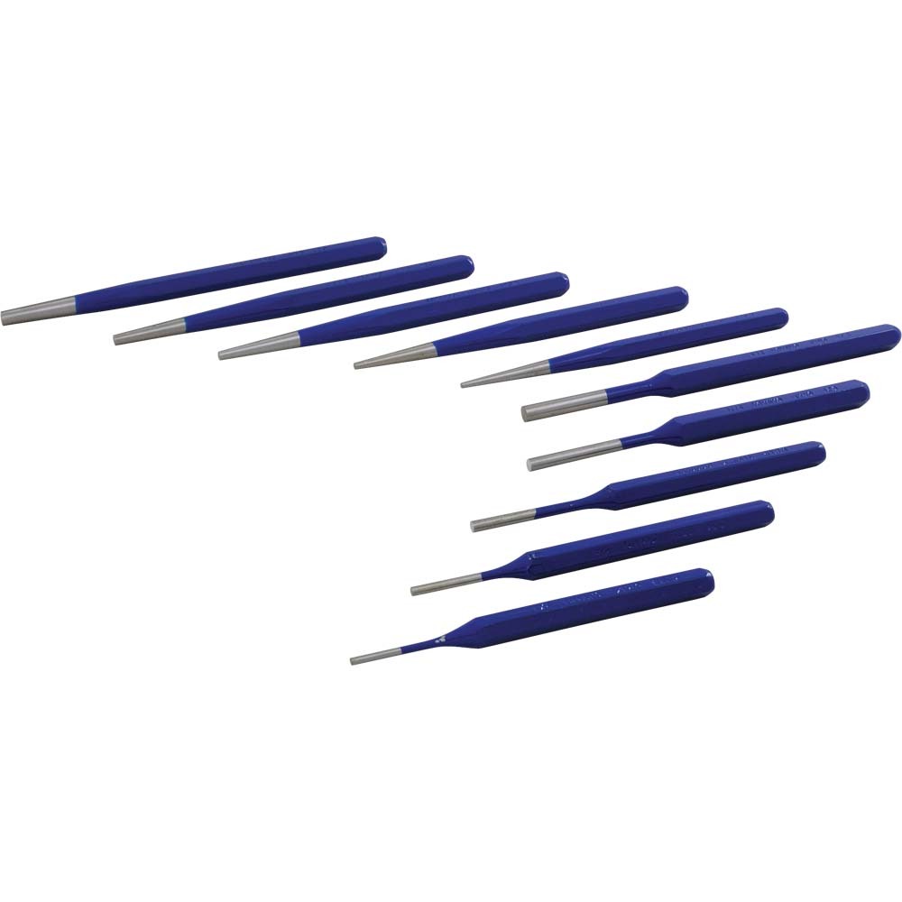 10 Piece Punch Set, Taper & Pin Punches<span class=' ItemWarning' style='display:block;'>Item is usually in stock, but we&#39;ll be in touch if there&#39;s a problem<br /></span>