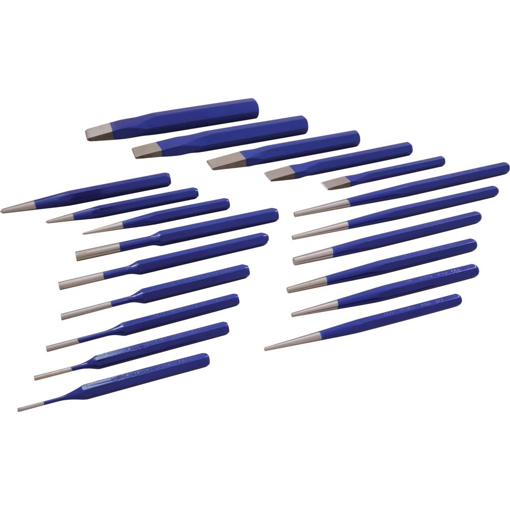 20 Piece Punch & Chisel Set<span class=' ItemWarning' style='display:block;'>Item is usually in stock, but we&#39;ll be in touch if there&#39;s a problem<br /></span>