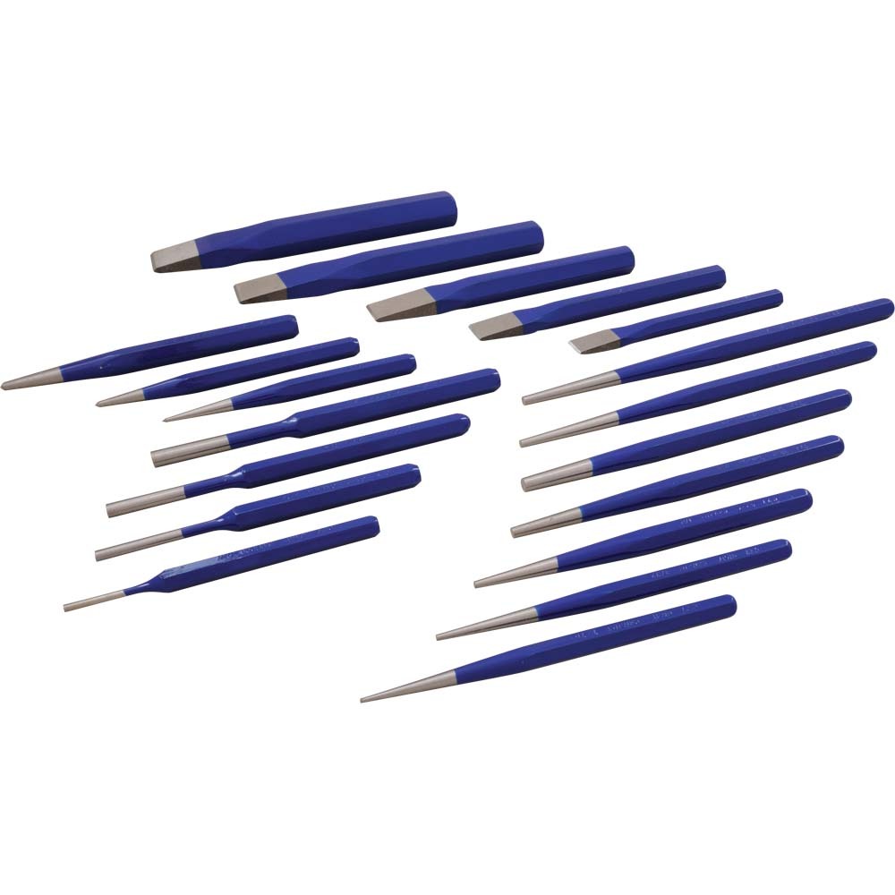 19 Piece Punch & Chisel Set<span class=' ItemWarning' style='display:block;'>Item is usually in stock, but we&#39;ll be in touch if there&#39;s a problem<br /></span>