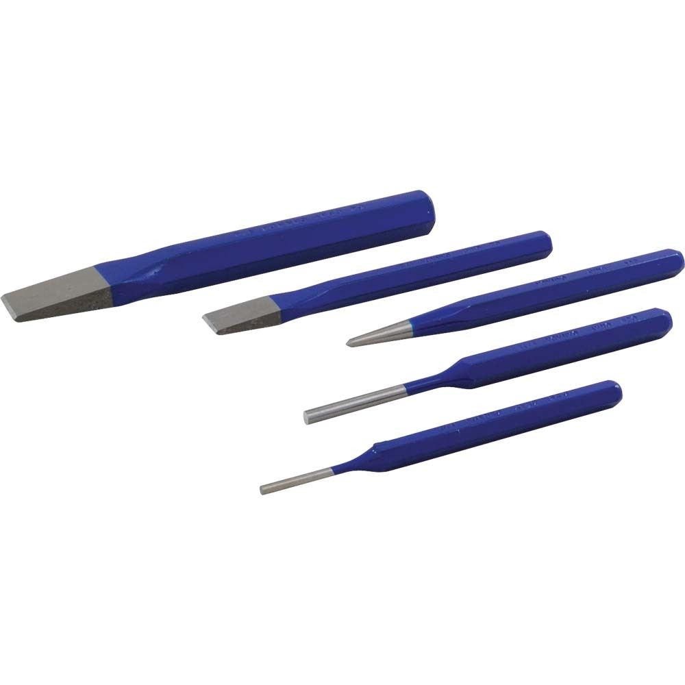 5 Piece Punch & Chisel Set<span class=' ItemWarning' style='display:block;'>Item is usually in stock, but we&#39;ll be in touch if there&#39;s a problem<br /></span>