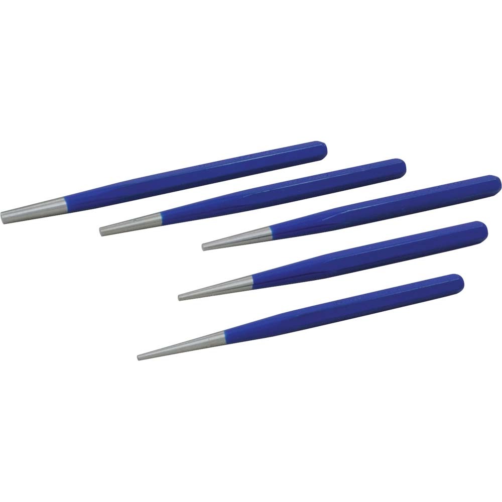 5 Piece Taper Punch Set<span class=' ItemWarning' style='display:block;'>Item is usually in stock, but we&#39;ll be in touch if there&#39;s a problem<br /></span>