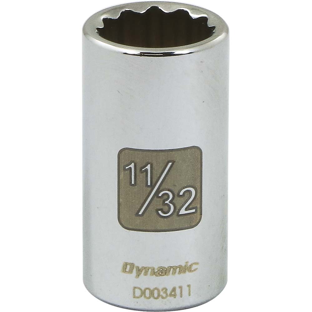 1/4&#34; Drive 12 Point SAE, 11/32&#34; Standard Length, Chrome Finish Socket<span class=' ItemWarning' style='display:block;'>Item is usually in stock, but we&#39;ll be in touch if there&#39;s a problem<br /></span>