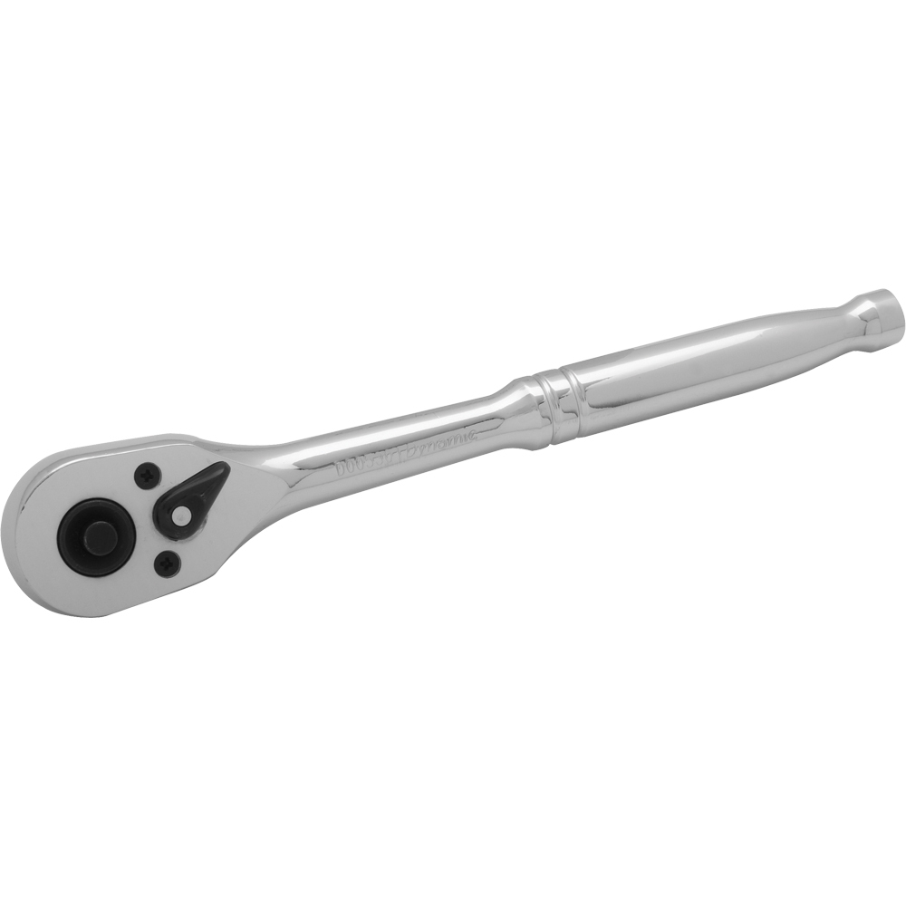 3/8&#34; Drive 45 Tooth Quick Release Ratchet, 7-1/2&#34; Long, Chrome Finish<span class=' ItemWarning' style='display:block;'>Item is usually in stock, but we&#39;ll be in touch if there&#39;s a problem<br /></span>