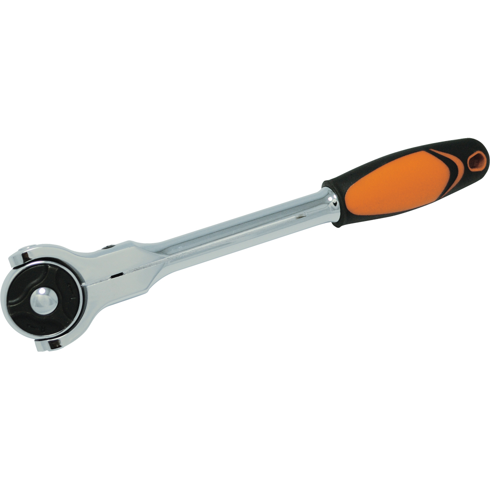 3/8&#34; Drive Swivel Head 72 Tooth Ratchet, Chrome Finish Comfort Handle, 9&#34; Long<span class=' ItemWarning' style='display:block;'>Item is usually in stock, but we&#39;ll be in touch if there&#39;s a problem<br /></span>