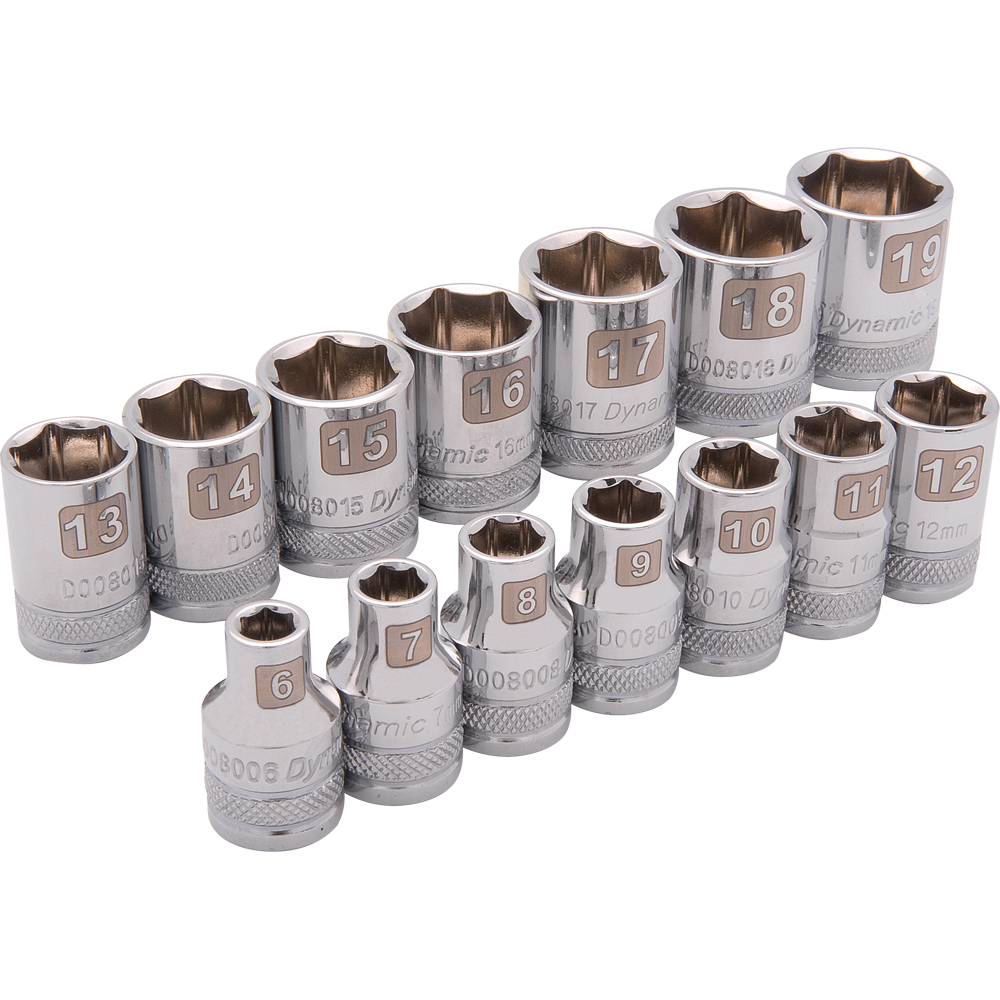 3/8&#34; Drive 14 Piece 6 Point, Standard Metric Socket Set, 6mm - 19mm<span class=' ItemWarning' style='display:block;'>Item is usually in stock, but we&#39;ll be in touch if there&#39;s a problem<br /></span>