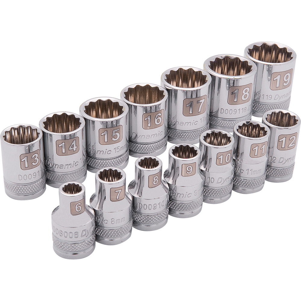 3/8&#34; Drive 14 Piece 12 Point, Standard Metric Socket Set, 6mm - 19mm<span class=' ItemWarning' style='display:block;'>Item is usually in stock, but we&#39;ll be in touch if there&#39;s a problem<br /></span>