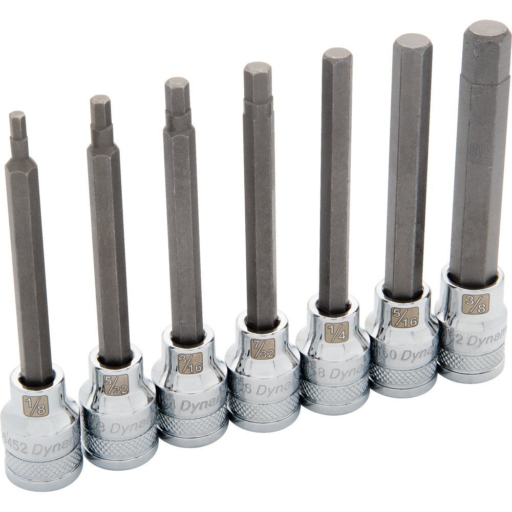 3/8&#34; Drive 7 Piece SAE, Long Hex Socket Set, 1/8&#34; - 3/8&#34;<span class=' ItemWarning' style='display:block;'>Item is usually in stock, but we&#39;ll be in touch if there&#39;s a problem<br /></span>