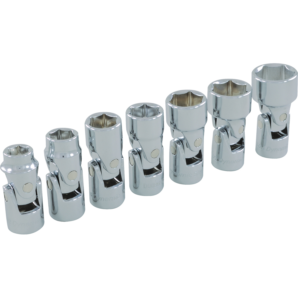 3/8&#34; Drive 7 Piece 6 Point SAE, Universal Joint Socket Set, 3/8&#34; - 3/4&#34;<span class=' ItemWarning' style='display:block;'>Item is usually in stock, but we&#39;ll be in touch if there&#39;s a problem<br /></span>