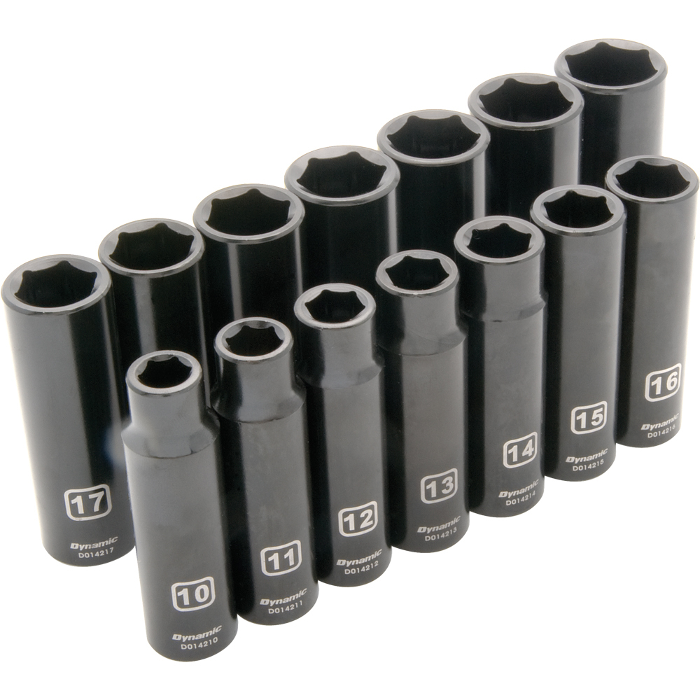 1/2&#34; Drive 14 Piece 6 Point, Deep Impact, Metric Socket Set, 10mm - 23mm<span class=' ItemWarning' style='display:block;'>Item is usually in stock, but we&#39;ll be in touch if there&#39;s a problem<br /></span>